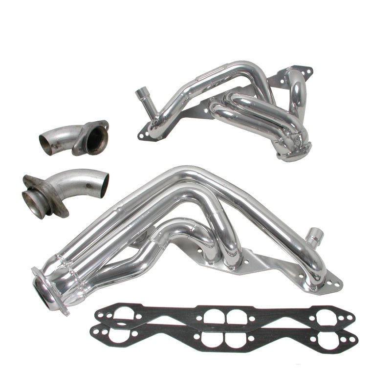 BBK 93-96 Chevrolet Impala SS Shorty Tuned Length Exhaust Headers - 1-5/8 Silver Ceramic - DTX Performance