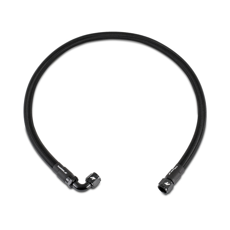 Mishimoto 3Ft Stainless Steel Braided Hose w/ -10AN Straight/90 Fittings - Black - DTX Performance