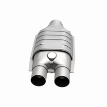 Load image into Gallery viewer, MagnaFlow Conv Univ 2inch Inlet/2.5inch Outlet Dual/Single Oval Shape - DTX Performance