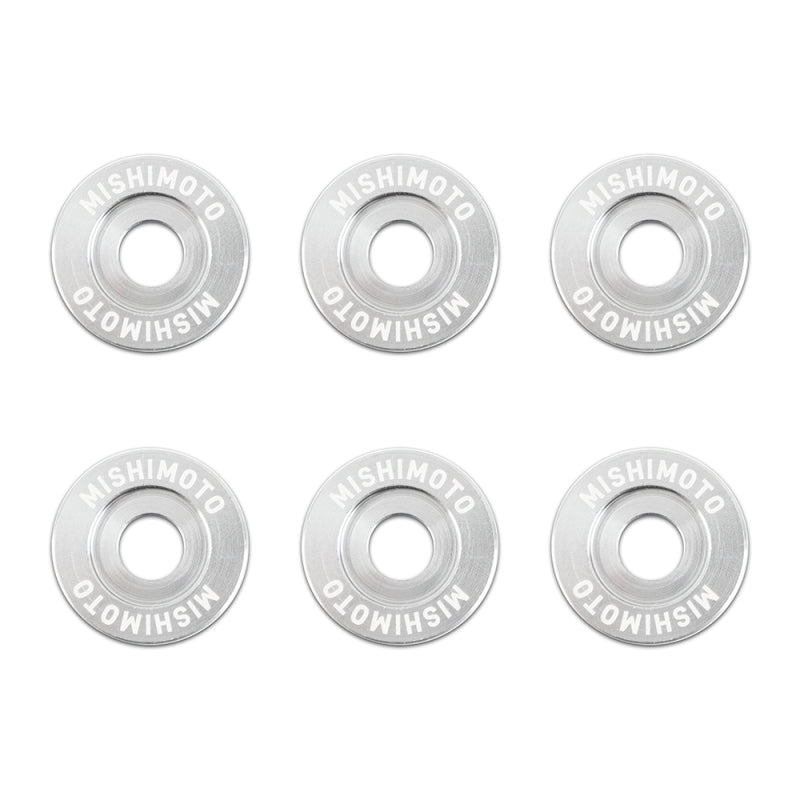 Mishimoto Small Fender Washer Kit (6pcs) - Silver - DTX Performance