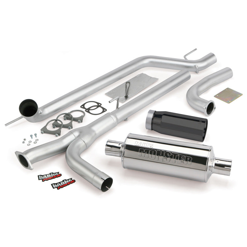 Banks Power 04-14 Nissan 5.6L Titan (All) Monster Exhaust System - SS Single Exhaust w/ Black Tip - DTX Performance