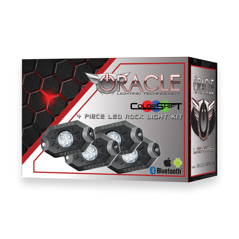 Oracle Bluetooth Underbody Rock Light Kit - 4 PCS - ColorSHIFT - DTX Performance