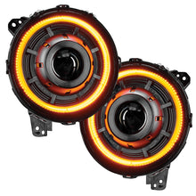 Load image into Gallery viewer, Oracle Jeep JL/Gladiator JT Oculus Switchback Bi-LED Projector Headlights - Amber/White Switchback - DTX Performance