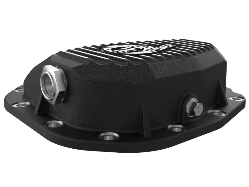 aFe Rear Differential Cover (Black Machined; Pro Series); 15-19 Ford F-150 V6-2.7L (t) (12-Bolt) - DTX Performance