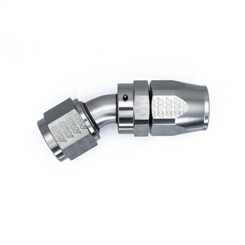 DeatschWerks 10AN Female Swivel 30-Degree Hose End CPE - Anodized Titanium - DTX Performance