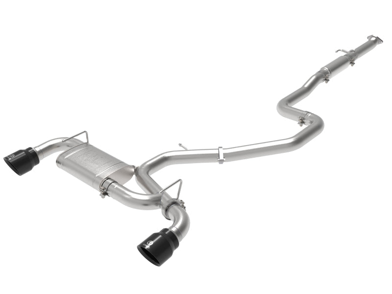 aFe Takeda Exhaust Cat-Back 19-20 Hyundai Veloster N 304SS Black Dual Tips Exhaust - DTX Performance