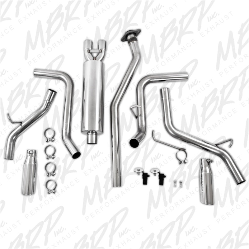 MBRP 2003-2007 Chev/GMC 1500 Classic 4.8/5.3L EC/CC-SB Cat Back Dual Split Side - DTX Performance