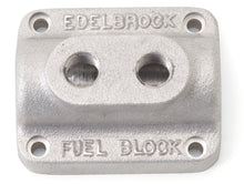 Load image into Gallery viewer, Edelbrock Fuel Block Dual Carburetor As Cast - DTX Performance