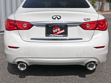 Load image into Gallery viewer, aFe Takeda 2.5in 304 SS Cat-Back Exhaust System w/ Polished Tips 16-18 Infiniti Q50 V6-3.0L (tt) - DTX Performance