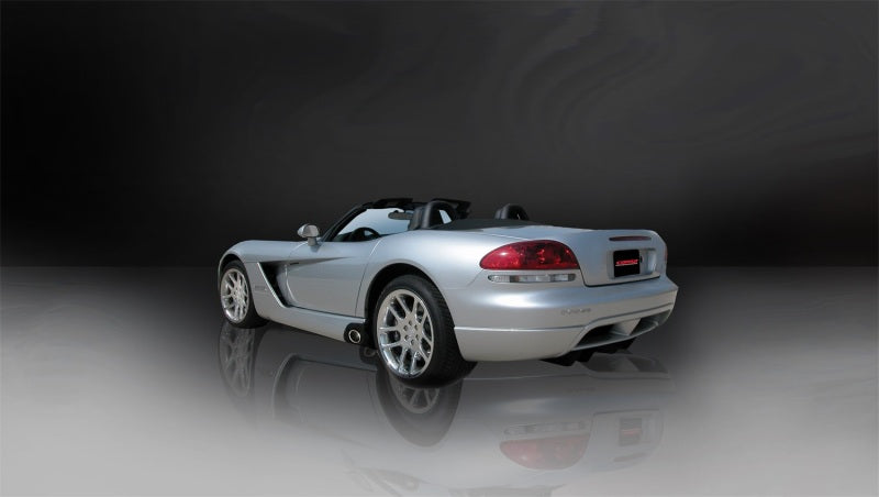 Corsa 03-10 Dodge Viper 8.3L Polished Sport Cat-Back Exhaust (3in Inlet for Use w/ Hi-Flow Conv.) - DTX Performance