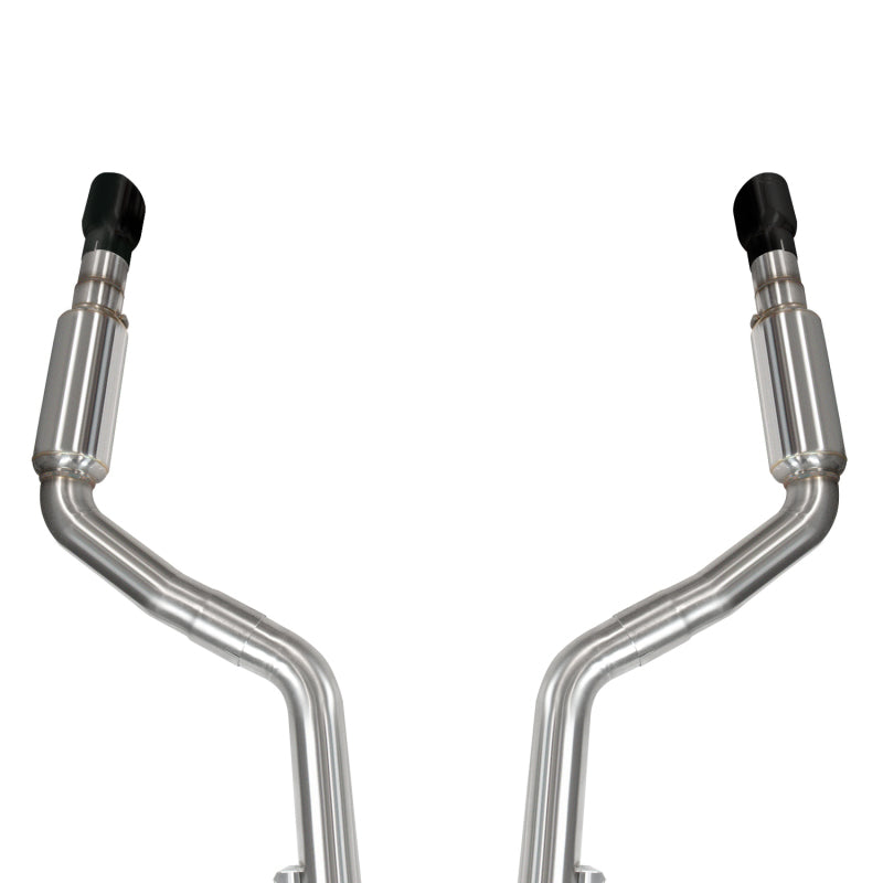 Kooks 2015+ Dodge Charger 3in OEM Style Cat-Back Exhaust w/ 4in Black Slash Cut Tips - DTX Performance