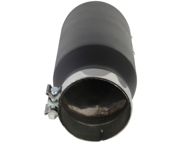 aFe MACH Force-XP 409 SS Right Side Single Wall Exhaust Tip 5in Inlet x 7in Outlet x 15in L - DTX Performance