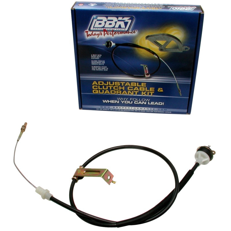 BBK 79-95 Mustang Adjustable Clutch Cable - Replacement - DTX Performance