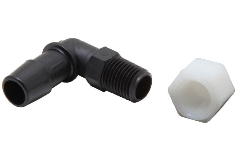 K&N Air Filter Vent Kit - White - 90 Degree Plastic 0.50in Flange 1.75in H 1.75in L - DTX Performance