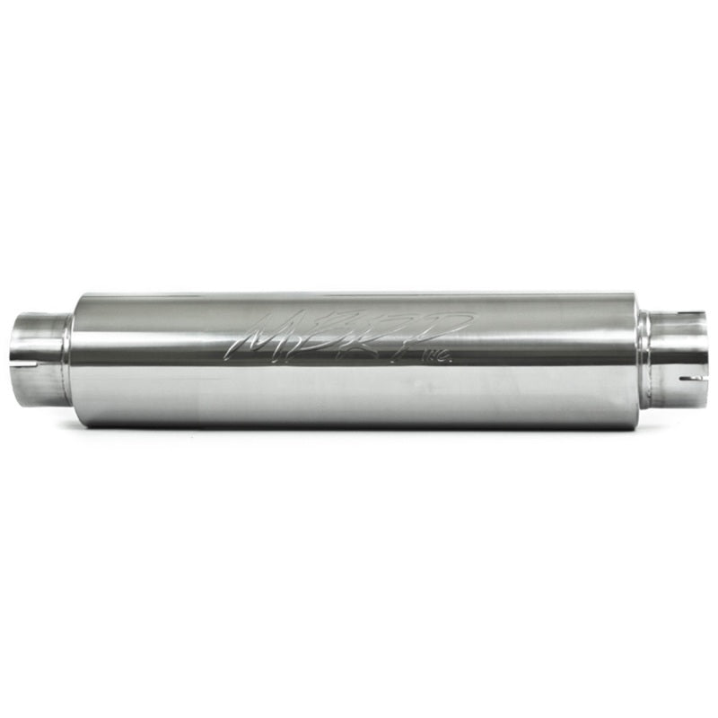 MBRP Universal Quiet Tone Muffler 4in Inlet/Outlet 24in Body 6in Dia 30in Overall T409 - DTX Performance