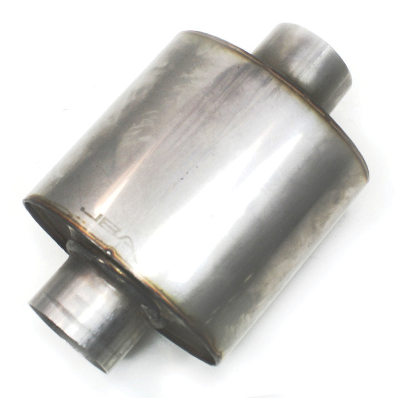 JBA Universal Straight-Through 304SS Muffler 6x6x4 2.5in Inlet Diameter Center/Center - DTX Performance