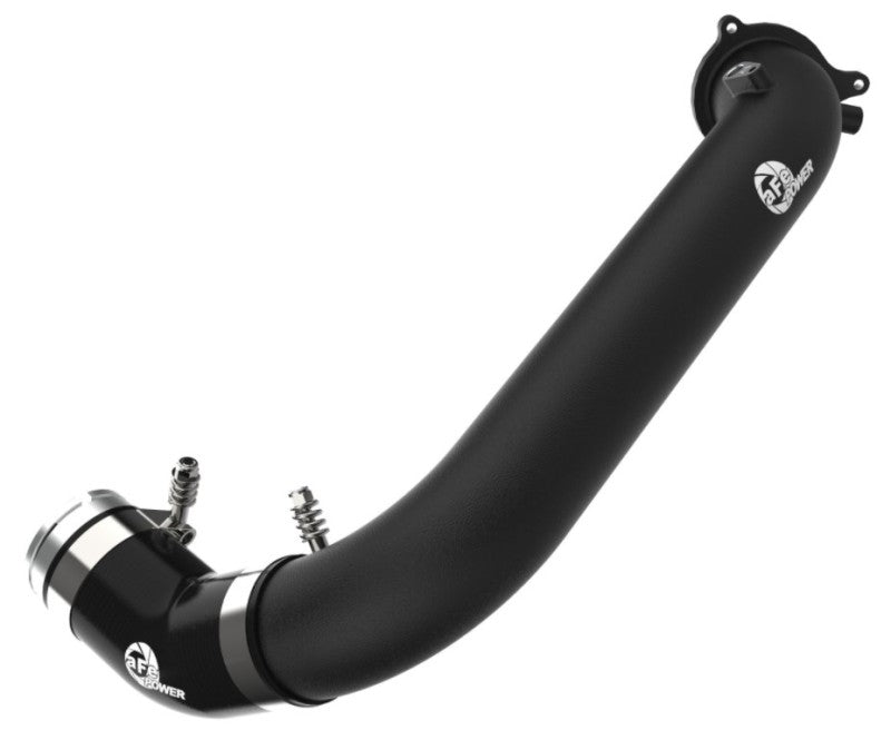 aFe BladeRunner Black 2-3/4in Aluminum Charge Pipe 2021 Toyota Supra GR (A90) I4-2.0L (t) B48 - DTX Performance