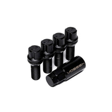 Load image into Gallery viewer, Vossen 28mm Lock Bolt - 14x1.25 - 17mm Hex - Cone Seat - Black (Set of 4) - DTX Performance