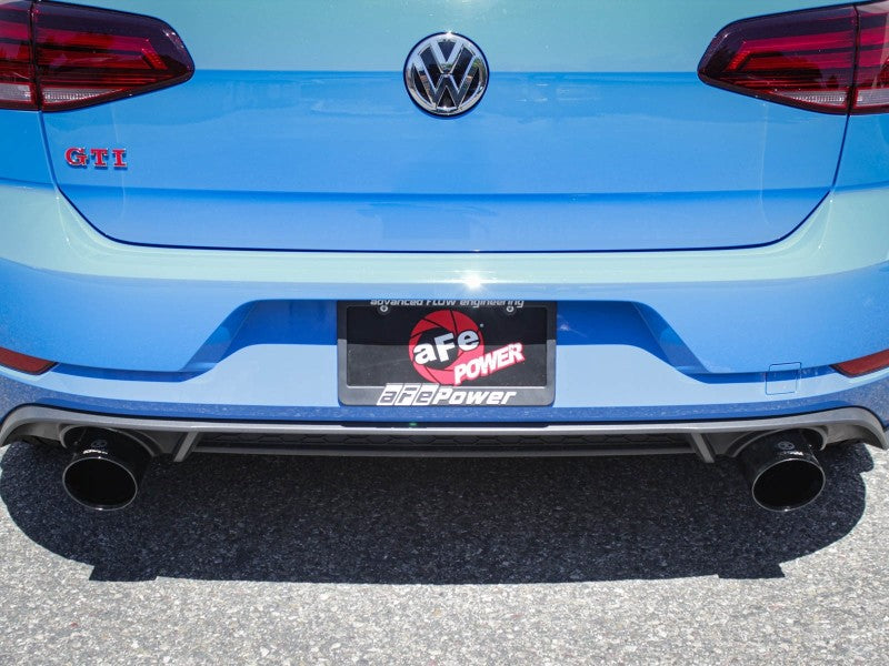 aFe MACHForce XP 3in-2.5in SS Exhaust Cat-Back 18-19 Volkswagen GTI (MK7.5) L4-2.0L (t) - Black - DTX Performance