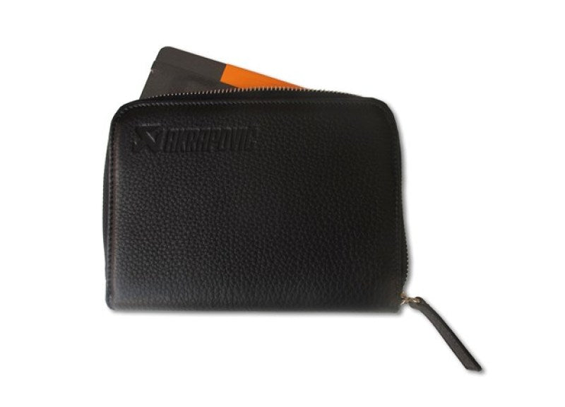 Akrapovic Leather Zip Notebook (S) black - DTX Performance