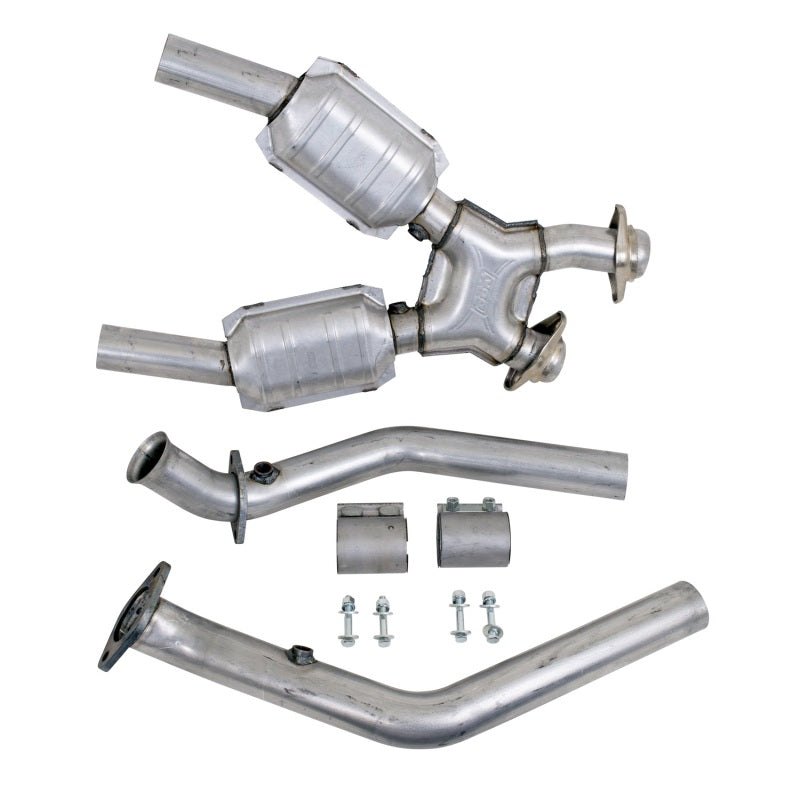 BBK 99-04 Mustang 4.6 GT / Cobra High Flow X Pipe With Catalytic Converters - 2-1/2 - DTX Performance