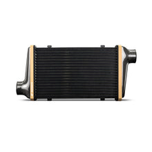 Load image into Gallery viewer, Mishimoto Universal Carbon Fiber Intercooler - Gloss Tanks - 450mm Black Core - S-Flow - DG V-Band - DTX Performance