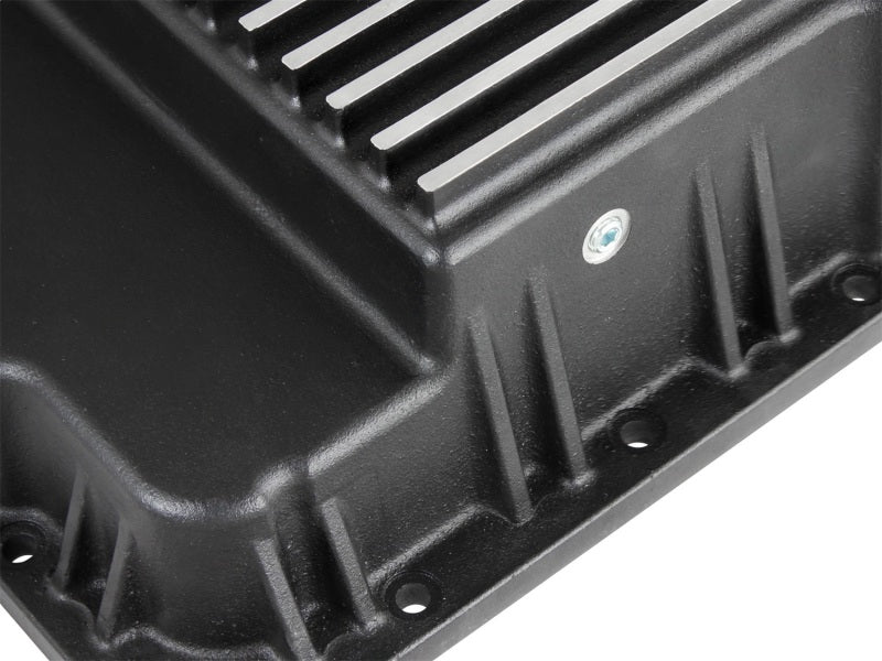 aFe Transmission Pan (Black w/ Machined Fins) GM Trucks 99-16 (4L60-E/4L60E/4L65E/4L70E/4L75E) - DTX Performance