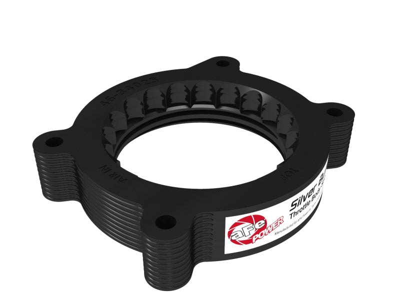 aFe 2020 Vette C8 Silver Bullet Aluminum Throttle Body Spacer / Works With aFe Intake Only - Black - DTX Performance