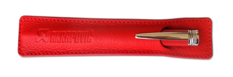 Akrapovic Leather Pencile sleeve - red - DTX Performance