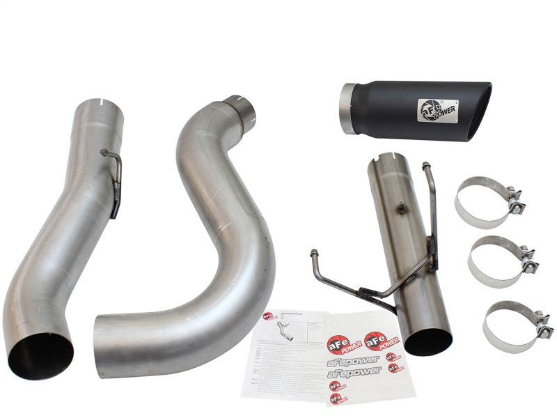 aFe MACHForce XP Exhaust Large Bore 5in DPF-Back Alu. 13-15 Dodge Trucks L6-6.7L (td) *Black Tip - DTX Performance