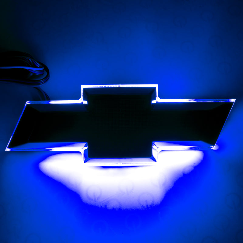 Oracle 14-15 Chevrolet Camaro Illuminated Bowtie - Dual Intensity - Flat Black - Blue - DTX Performance