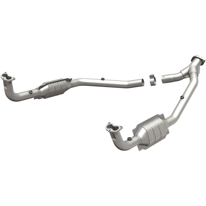 MagnaFlow Conv DF 97 Land Rover Defender 90 4.0L Y-Pipe Assy / 96-99 Discovery 4.0L Y-Pipe Assy - DTX Performance