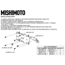 Load image into Gallery viewer, Mishimoto 2021+ Ford Bronco Plastic Bumper License Plate Relocation - DTX Performance