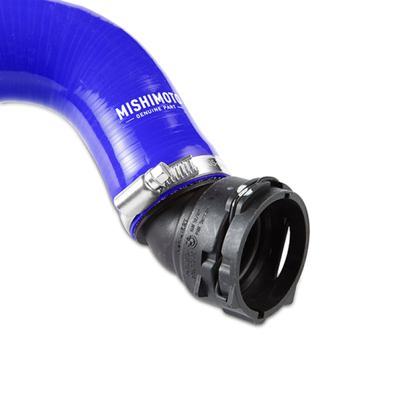 Mishimoto 15+ Ford Mustang GT Blue Silicone Upper Radiator Hose - DTX Performance