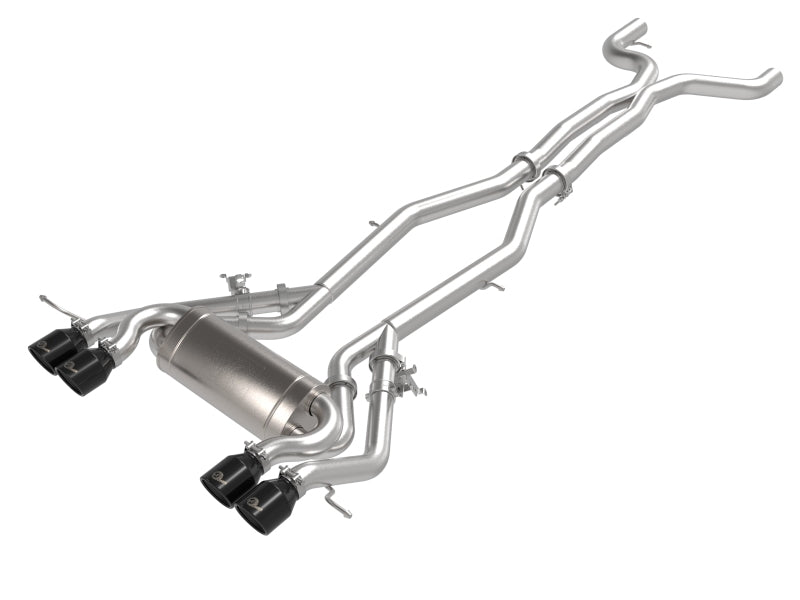 aFe MACHForce XP Exhausts Cat-Back SS 21 BMW M2 Competition L6-3.0L w/Black Tips - DTX Performance