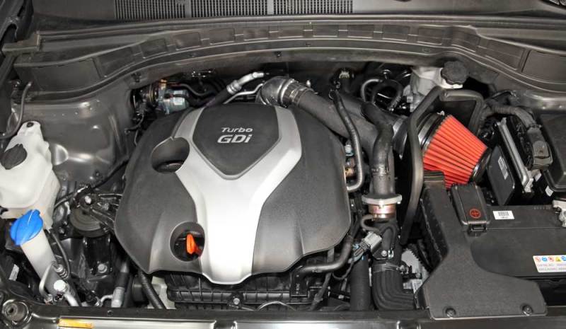 AEM 14-15 Hyundai Sante Fe L4 2.0L - Cold Air Intake System - Gunmetal Gray - DTX Performance