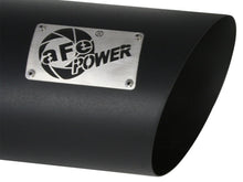 Load image into Gallery viewer, aFe MACHForce XP Exhausts Tips SS-304 EXH Tip 4In x 7Out x 18L Bolt-On (blk) - DTX Performance