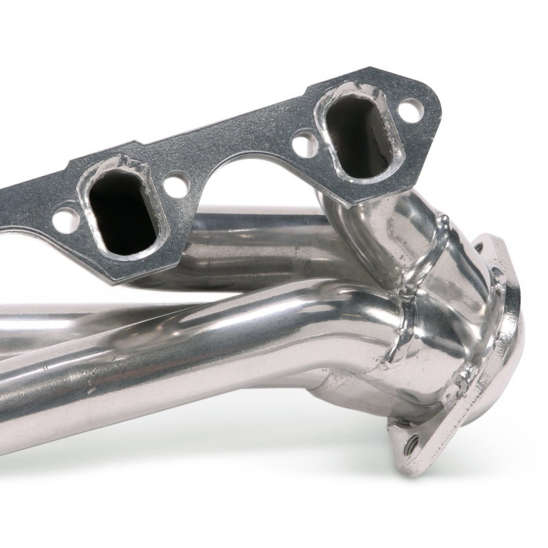 BBK 79-93 Mustang 351 Swap Shorty Unequal Length Exhaust Headers - 1-5/8 Silver Ceramic - DTX Performance