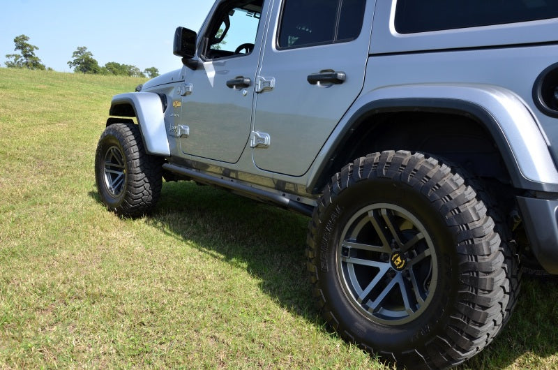 N-Fab Trail Slider Steps 18-20 Jeep Wrangler JL 4 Door SUV - SRW - Textured Black - DTX Performance