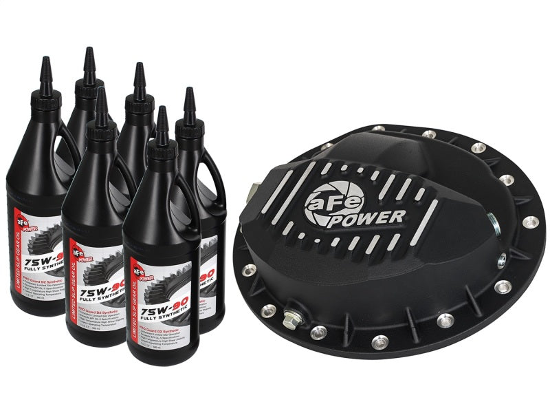 aFe Power Cover Diff Front Machined w/ 75W-90 Gear Oil Dodge Diesel Trucks 03-11 L6-5.9/6.7L - DTX Performance