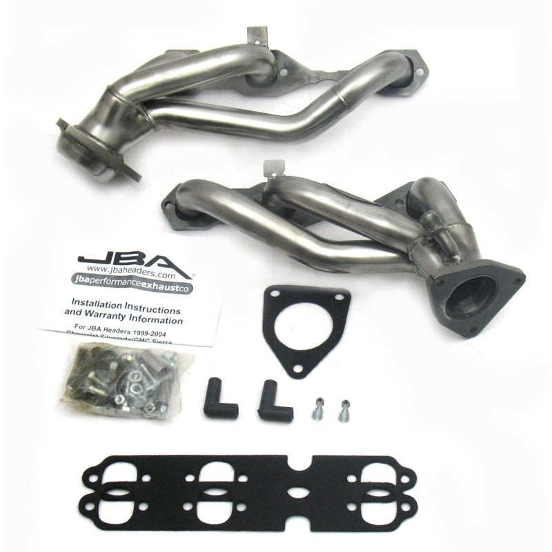 JBA 99-02 GM Truck 4.3L V6 w/o A.I.R. Injection 1-1/2in Primary Raw 409SS Cat4Ward Header - DTX Performance