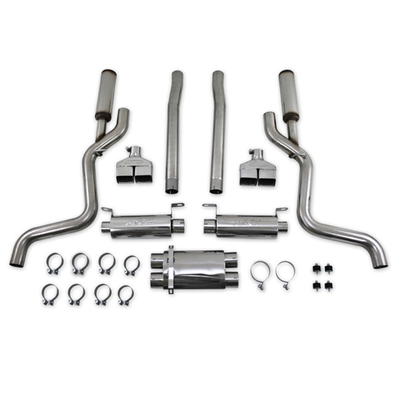 MBRP 08-11 Dodge Challenger SRT8 6.1L Hemi T304 Cat Back Dual Split Rear - DTX Performance