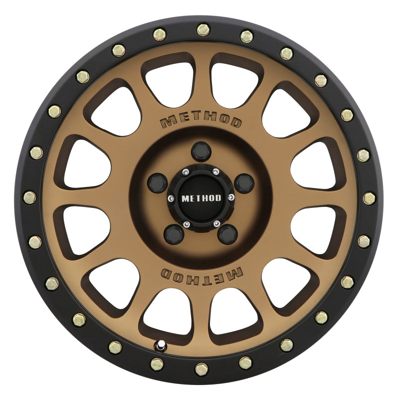 Method MR305 NV 17x8.5 0mm Offset 5x150 116.5mm CB Method Bronze/Black Street Loc Wheel - DTX Performance