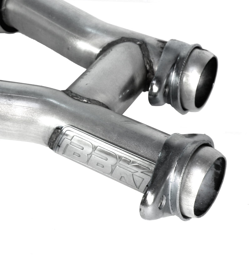 BBK 79-93 Mustang 5.0 Short Mid H Pipe With Catalytic Converters 2-1/2 For BBK Long Tube Headers - DTX Performance