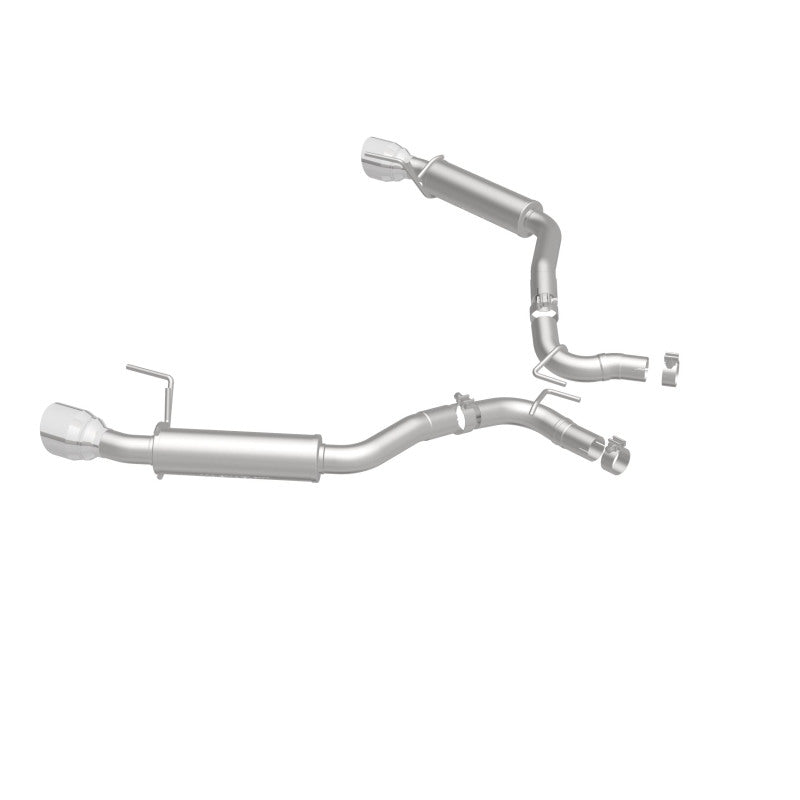 MagnaFlow Axle Back, SS, 2.5in, Competition, Dual Split Polish 4.5in Tip 2015 Ford Mustang Ecoboost - DTX Performance