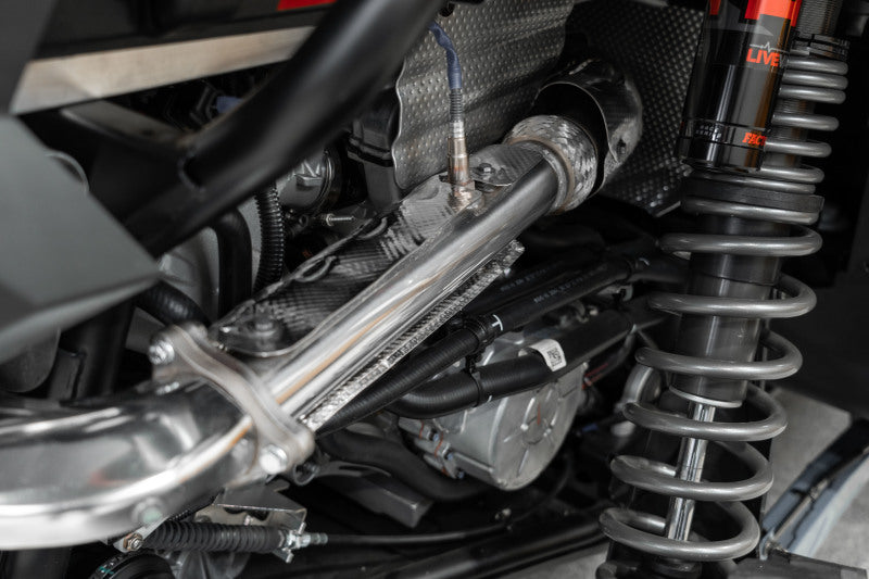 MBRP 16-21 Polaris RZR XP Turbo / 18-21 RZR XP S / 22 RZR R 2.5in Direct Bolt-On Front Pipe - DTX Performance