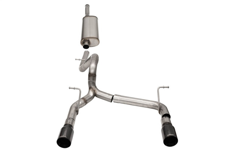 Corsa 18-21 Jeep Wrangler JLU 3.6L 2.75in Sport Cat-Back Exhaust w/ 4in Black Tips - DTX Performance