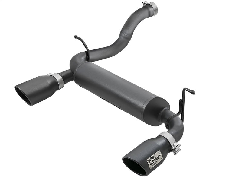 aFe Rebel Series 2.5in 409 SS Axle-Back Exhaust w/ Black Tips 2018+ Jeep Wrangler (JL) V6 3.6L - DTX Performance