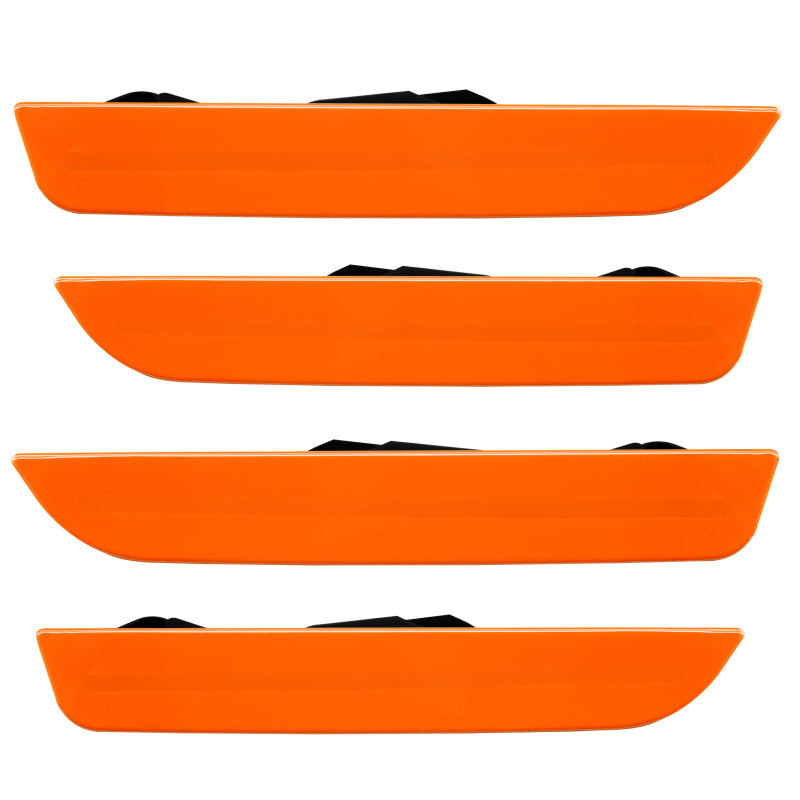 Oracle 10-14 Ford Mustang Concept Sidemarker Set - Ghosted - Competition Orange (CY) - DTX Performance