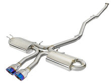 Load image into Gallery viewer, aFe Takeda 3in 304 SS Cat-Back Exhaust System w/ Blue Tips 2017+ Honda Civic Si 4Dr I4 1.5L (t) - DTX Performance